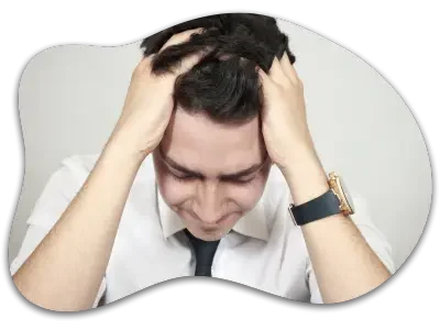 Empresário preocupado